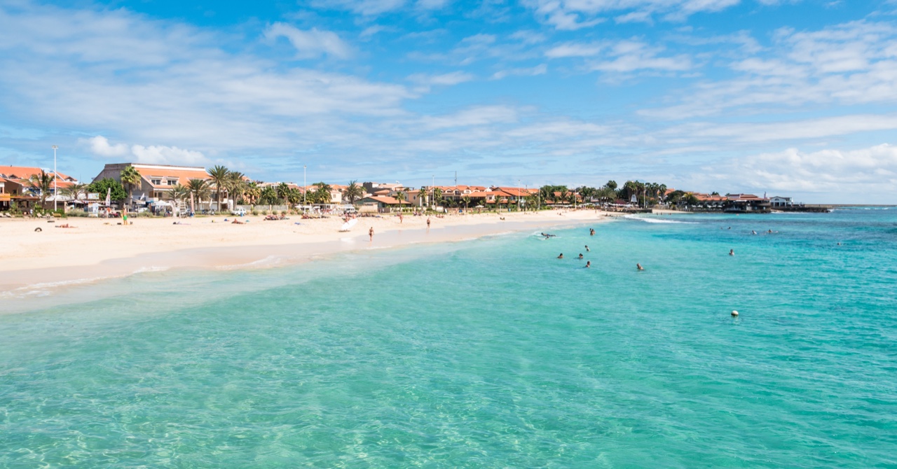 Spiaggia sull'isola di Sal, Capo Verde
